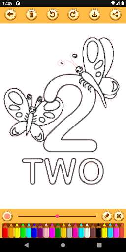 Play numbers coloring book 