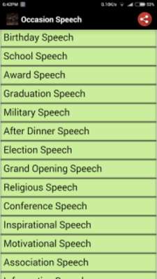 Play Occasion Speech Play Occasion Speech