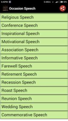Play Occasion Speech 