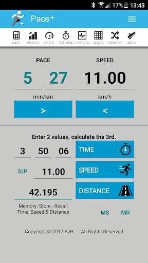 Play Pace Calculator [Pace+] 