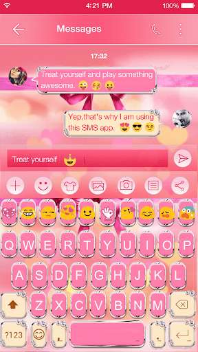 Play APK Pink Bowknot Keyboard Theme  and enjoy Pink Bowknot Keyboard Theme with UptoPlay emoji.keyboard.emoticonkeyboard