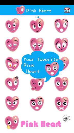 Play Pink Love Emoji Sticker Art 
