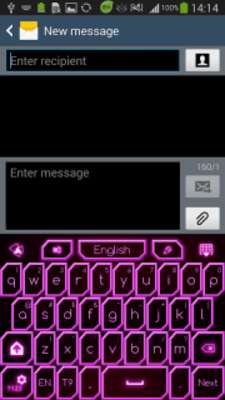 Play Pink Neon. GO Keyboard Theme 