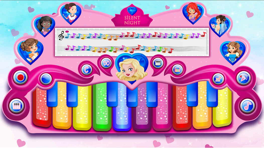 Play Pink Real Piano - Princess Piano 