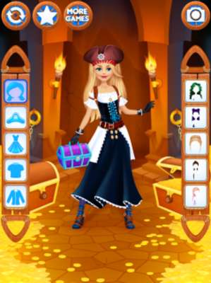 Play Pirate Girl Dress Up 