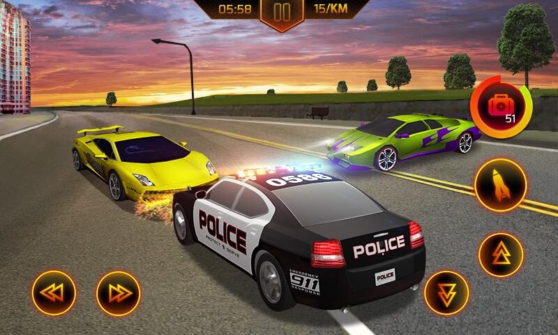 Play police car chase 