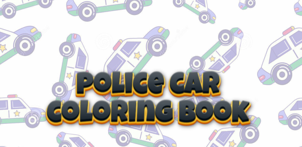 Play police car coloring book 