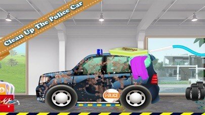 Play police car wash & design 