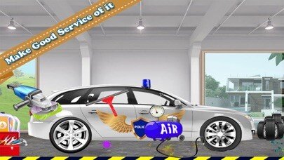 Play police car wash & design 