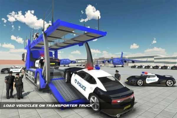Play Police Plane Transporter Simulator 2017 