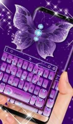 Play Purple Butterfly Keyboard Theme 