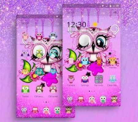 Play Purple Cute Anime Owl Theme 