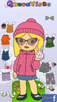 Play Queca Dress up Paper Dolls 