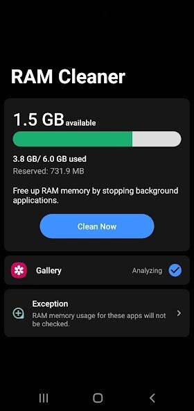 Play RAM cleaner Play RAM cleaner