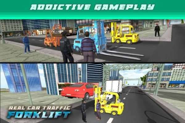 Play Real Car Traffic Forklift Sim 