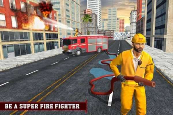 Play Rescue Firetruck Real Driver: Fire Emergency Games 