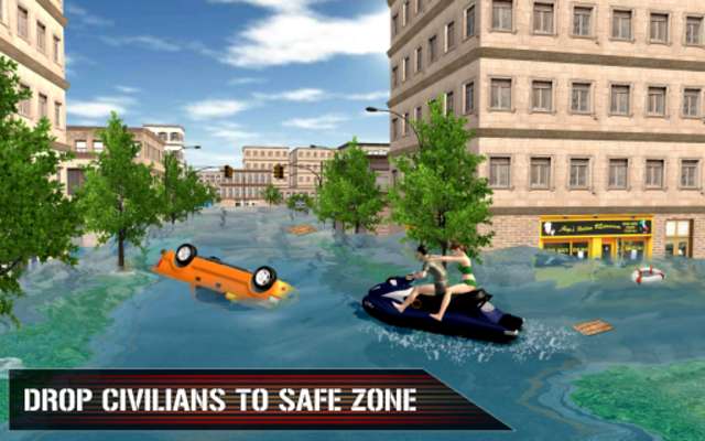 Play Rescue Water Driving Car 3D 