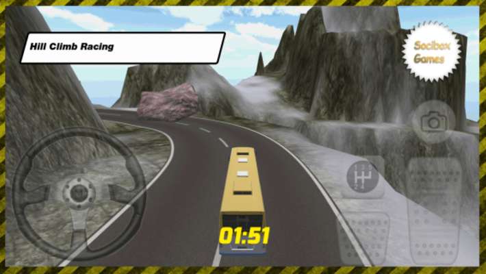 Play Rocky Bus Hill Climb Racing 
