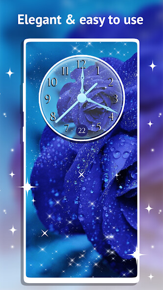 Play APK Rose Clock Live Wallpaper  and enjoy Rose Clock Live Wallpaper with UptoPlay losiento.theme.clock.rose