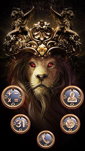 Play APK Royal King Fire Lion Theme  and enjoy Royal King Fire Lion Theme with UptoPlay com.launcher.theme.t211710420