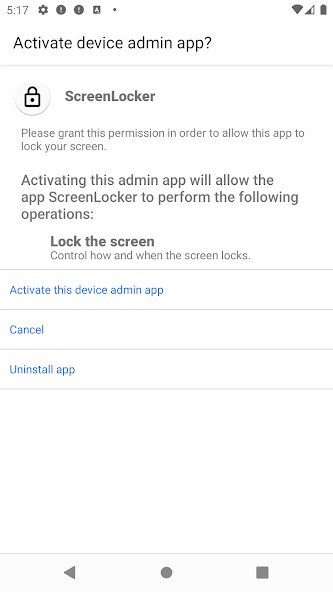 Play screen locker Play screen locker