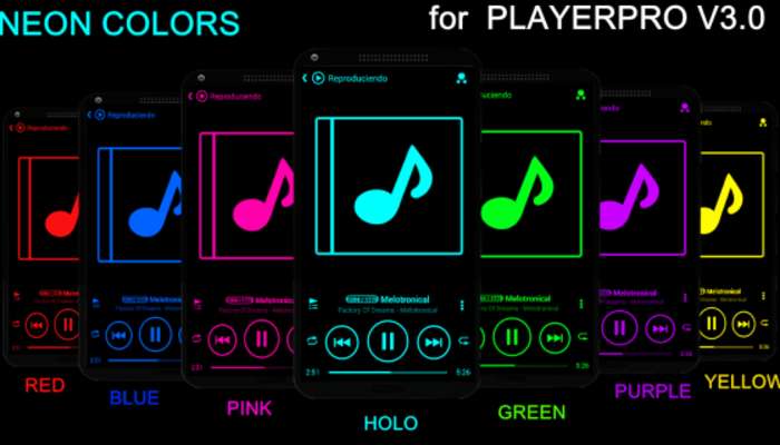 Play SKIN PLAYERPRO V3 NEON HOLO 