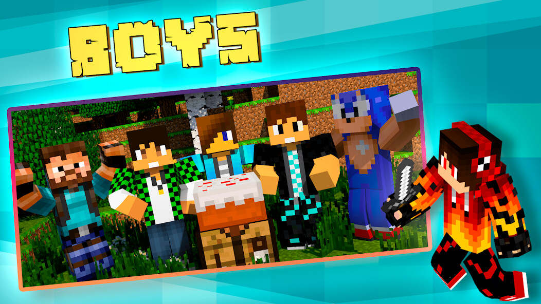 Play Skins for Minecraft PE 