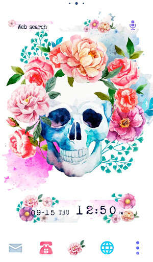 Play APK Skull Flowers Wallpaper  and enjoy Skull Flowers Wallpaper with UptoPlay jp.co.a_tm.android.plus_skull_flowers