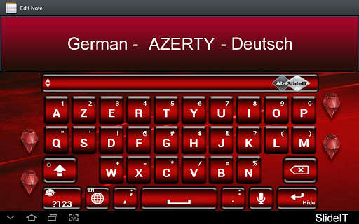 Play APK SlideIT German AZERTY Pack  and enjoy SlideIT German AZERTY Pack with UptoPlay com.dasur.language.gra.pack