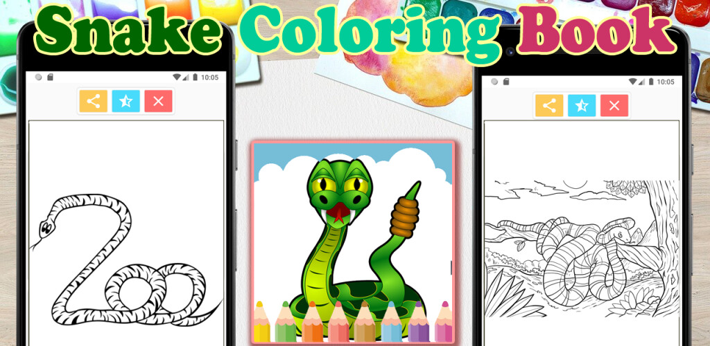 Play snake coloring book 