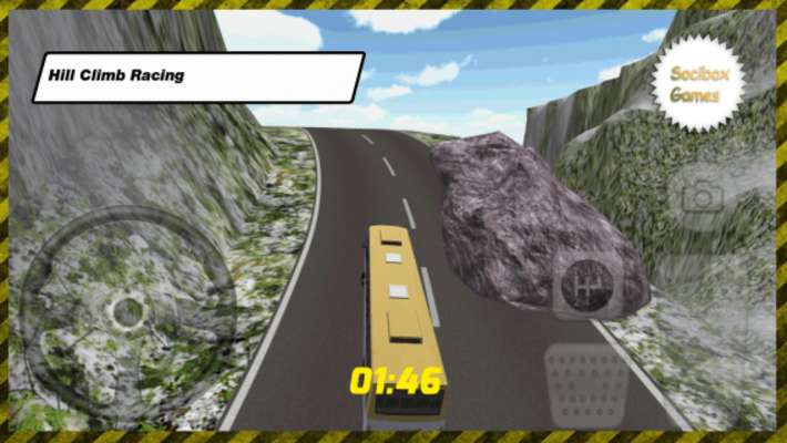 Play Snow Bus Hill Climb Racing 