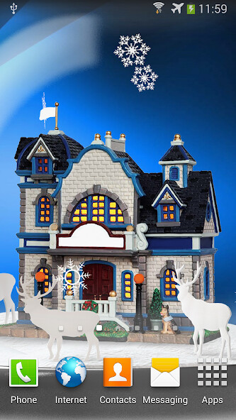 Play Snow Globe Live Wallpaper 