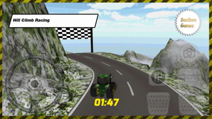 Play Snow Tractor Hill Climb Racing 