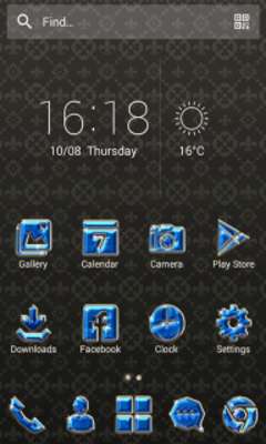 Play Solo Launcher Blue Ruby 