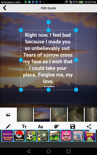 Play APK Sorry Quotes  and enjoy Sorry Quotes with UptoPlay com.nerdpig.SorryQuotes