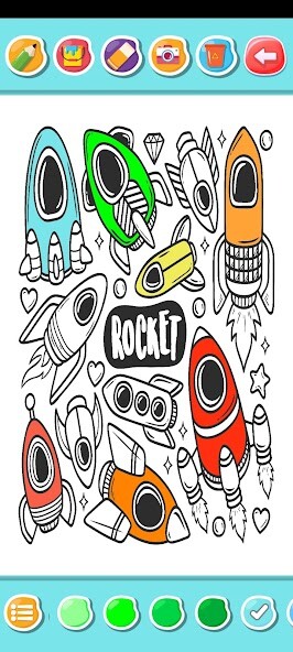 Play space coloring book 