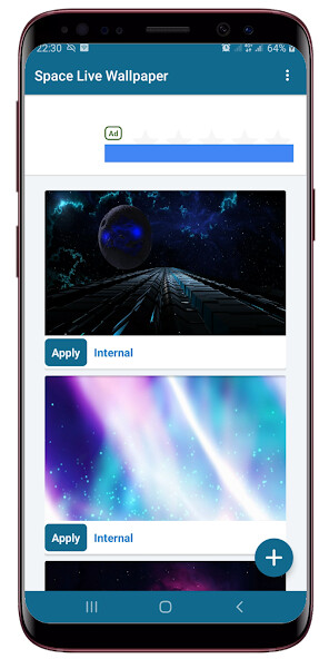 Play Space Live Wallpaper 