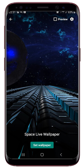 Play Space Live Wallpaper 