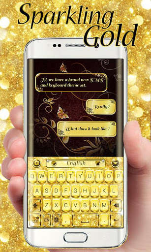 Play APK Sparkling Gold GO Keyboard Theme  and enjoy Sparkling Gold GO Keyboard Theme with UptoPlay com.jb.emoji.gokeyboard