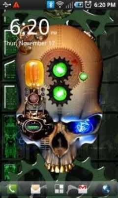 Play Steampunk Skull Live Wallpaper 