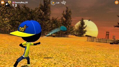 Play Stickman Disc Golf Battle 