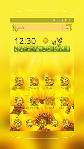 Play APK Sunflower Smile Launcher  and enjoy Sunflower Smile Launcher with UptoPlay sun.flower.plant.launcher.theme