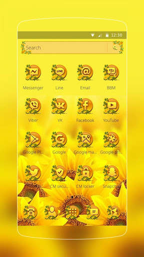 Play APK Sunflower Smile Launcher  and enjoy Sunflower Smile Launcher with UptoPlay sun.flower.plant.launcher.theme