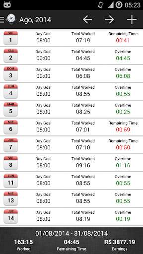 Play APK Time Tracker WorkClock+  and enjoy Time Tracker WorkClock+ with UptoPlay com.leftapps.workclockplus