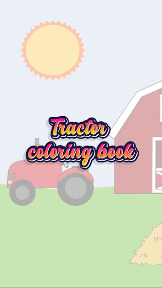 Play tractor coloring book 