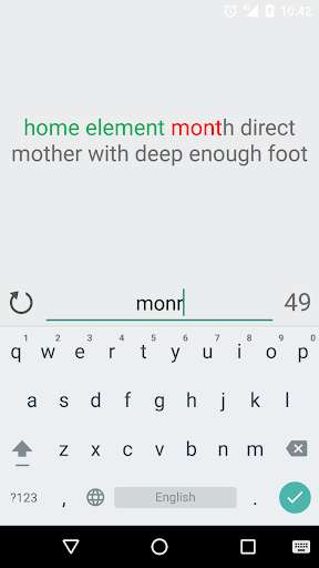 Play APK Typing Challenge  and enjoy Typing Challenge with UptoPlay com.pixelthieves.typing