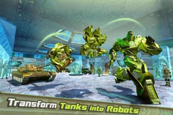 Play US Army Transport Game - Robot Transformation Tank 