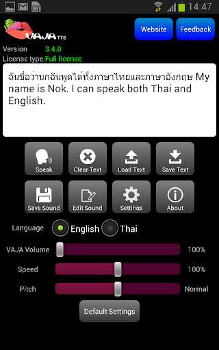 Play APK VAJA Text-to-Speech Engine  and enjoy VAJA Text-to-Speech Engine with UptoPlay com.vajatts.nok