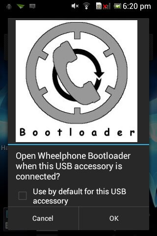 Play Wheelphone bootloader 