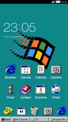 Play Windows 95. С Launcher Theme 
